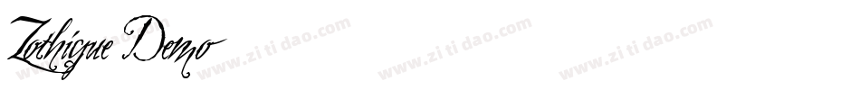 Zothique Demo字体转换